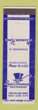 Matchbook Cover - Beau Brummel Restaurant Salt Lake City UT