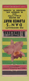 Matchbook Cover - Dan's Flower Store Chicago IL WEAR