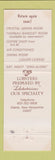 Matchbook Cover - Crystal Restaurant Keene NH