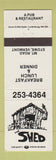 Matchbook Cover - The Shed Restaurant Stowe VT