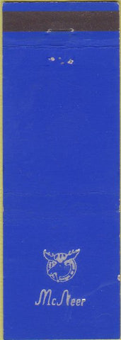 Matchbook Cover - Matchbook Cover Moose Lodge McNeer monogram