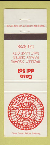 Matchbook Cover - Casa Del Sol Mexican? Salt Lake City UT
