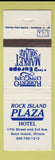 Matchbook Cover - Plaza Hotel Rock Island IL