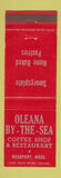 Matchbook Cover - Oleana by the Sea Restaurant Rockport MA