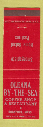 Matchbook Cover - Oleana by the Sea Restaurant Rockport MA