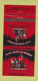 Matchbook Cover - The Caves Fort Lauderdale FL 30 Strike