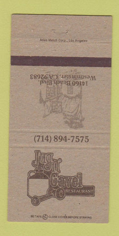 Matchbook Cover - Jug n Gavel Restaurant Westminster CA 30 Strike
