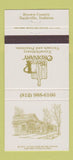 Matchbook Cover - Ordinary Restaurant Nashville IN 30 Strike