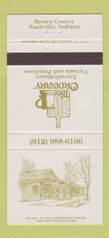 Matchbook Cover - Ordinary Restaurant Nashville IN 30 Strike