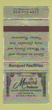 Matchbook Cover - Monaco's Palace Restaurant Columbus OH WEAR 30 Strike