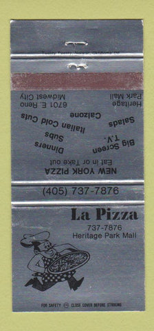 Matchbook Cover - LA Pizza Restaurant  30 Strike