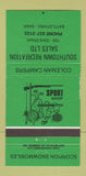 Matchbook Cover Southtown Recreation Battleford SK sports goods GREEN 30 Strike