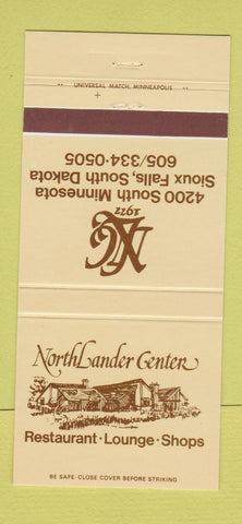 Matchbook Cover - Northlander Center Restaurant Sioux Falls SD 30 Strike