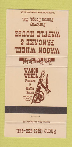 Matchbook Cover - Wagon Wheel Pancake Waffle House Pigeon Forge TN 30 Strike