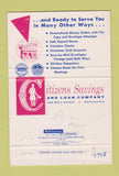 Matchbook Cover - Citizens Savings Loan Painesville OH 40 Strike