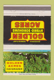 Matchbook Cover - Golden Hybrid Sorghum feed 40 Strike