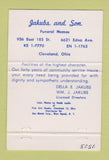Matchbook Cover - Jakubs and Son Funeral Home Cleveland OH #1 40 Strike