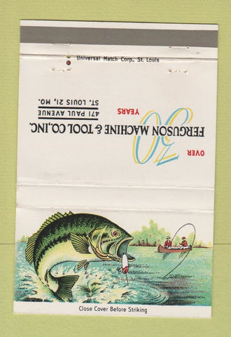 Matchbook Cover - Ferguson Machinery Tool St Louis MO gear drives 40 Strike