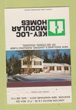 Matchbook Cover - Key Loc Modular Homes Suncook NH 40 Strike