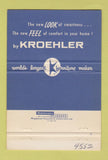 Matchbook Cover - Kroehler Furniture Lang's Cleveland OH 40 Strike