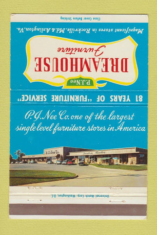Matchbook Cover - Dreamhouse Furniture Arlington VA Rockville MD 40 Strike