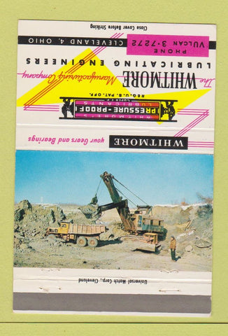 Matchbook Cover - Whitmore Lubricating Engineers Cleveland OH 40 Strike