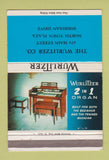 Matchbook Cover - Wurlitzer Organ  40 Strike