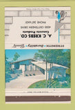 Matchbook Cover - AC Krebs Concrete Louisville KY 40 Strike