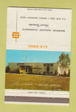 Matchbook Cover - Burton Marlow Contractors Detroit MI 40 Strike