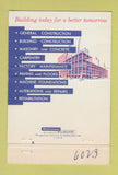 Matchbook Cover - Burton Marlow Contractors Detroit MI 40 Strike