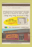 Matchbook Cover - Carpet Talk Don Mnendenhall 40 Strike