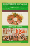 Matchbook Cover - Bison Meat Buffalo NY salami 40 Strike