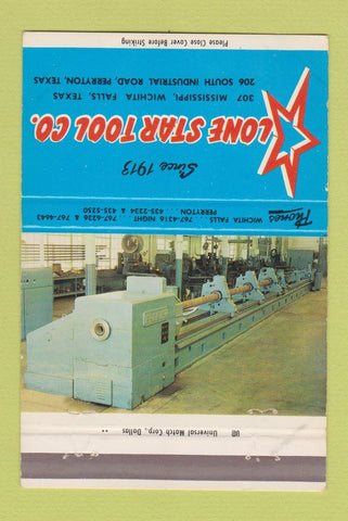 Matchbook Cover - Lone Star Tool Company Wichita Falls TX Perryton  40 Strike