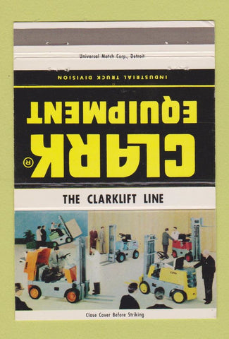 Matchbook Cover - Clark Equipment Fork Lifts 40 Strike