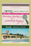 Matchbook Cover - Eureka Welding Supply Detroit MI SAMPLE 40 Strike