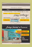 Matchbook Cover - Kalamazoo Savings and Loan MI 40 Strike