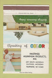 Matchbook Cover - Hastings Aluminum Products Hastings MI girlie 40 Strike