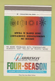 Matchbook Cover - Four Seasons Harrison General Motors 40 Strike