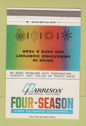 Matchbook Cover - Four Seasons Harrison General Motors 40 Strike
