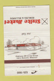 Matchbook Cover - Strike Market Bowling Billiards Lee's Summit MO 40 Strike
