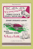 Matchbook Cover Fort Myers Naples Punta Gorda FL Masonry Blocks SAMPLE 40 Strike