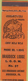 Matchbook Cover - Matchbook Cover Moose Lodge Braddock PA