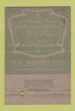 Matchbook Cover - Cafe De Paris Park Dearborn Hotel Chicago IL 40 Strike
