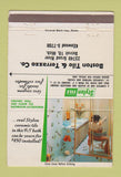 Matchbook Cover - Boston Tile Terrazzo Stylon Detroit MI 40 Strike