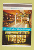 Matchbook Cover - Norma's Furniture Pittsburgh PA 40 Strike