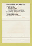 Matchbook Cover - Haldimand County Cayuga ON Ontario 40 Strike