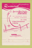 Matchbook Cover - Schoenith's Roostertail Detroit MI WEAR 40 Strike