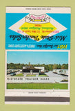 Matchbook Cover - Mid State Trailer Sales Midland MI  40 Strike