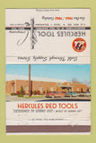 Matchbook Cover - Hercules Red Tools Tulsa OK 40 Strike