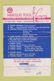Matchbook Cover - Hercules Red Tools Tulsa OK 40 Strike